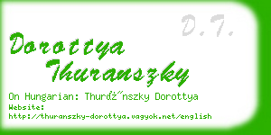 dorottya thuranszky business card